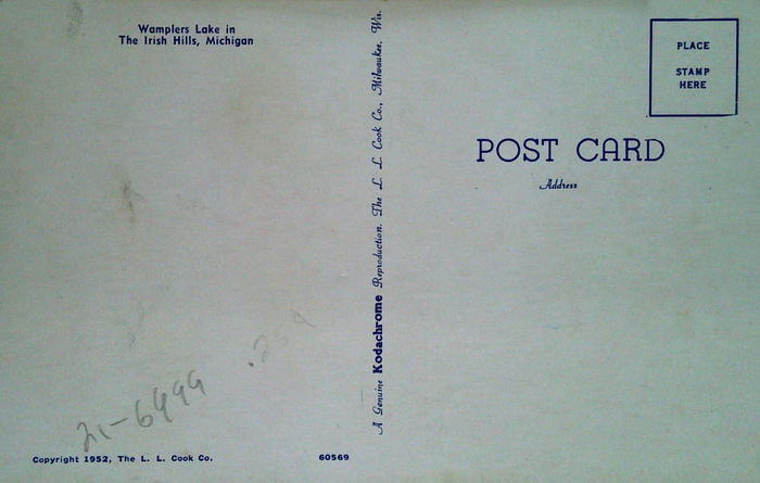 Irish Hills Area - Postcard Views Of Area Lakes (newer photo)